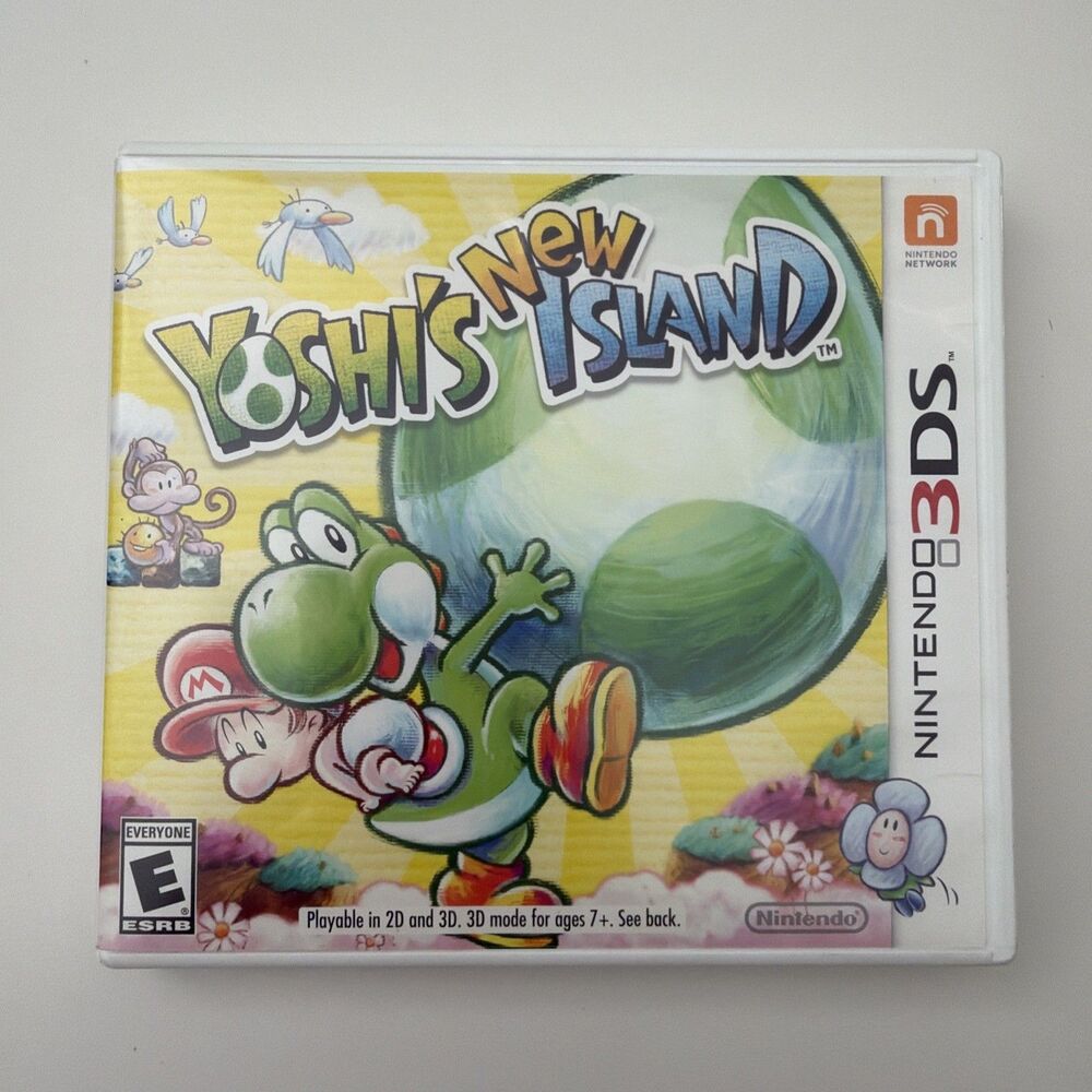 Yoshi's New Island - Nintendo 3DS CIB Tested /Works! Complete Mario